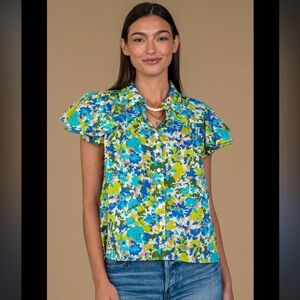 Olivia James 100% Cotton “Hidden Paradise” Val Top, NWT, small